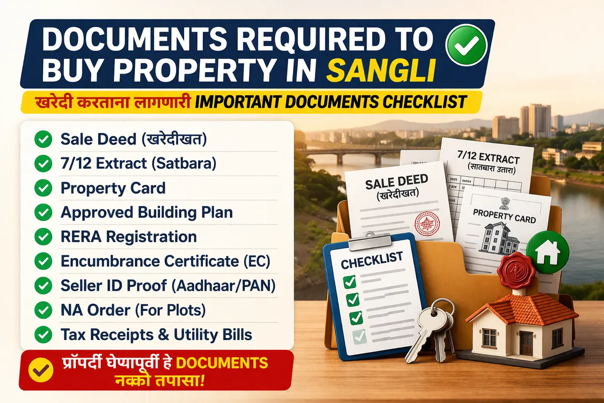 Documents Required to Buy Property in Sangli (2026 Complete Checklist)