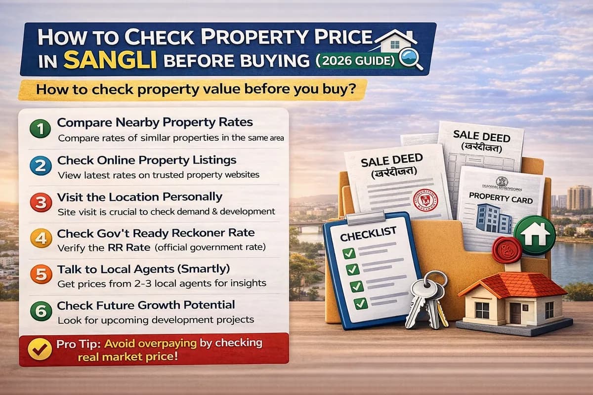 How to Check Property Price in Sangli Before Buying (2026 Guide)